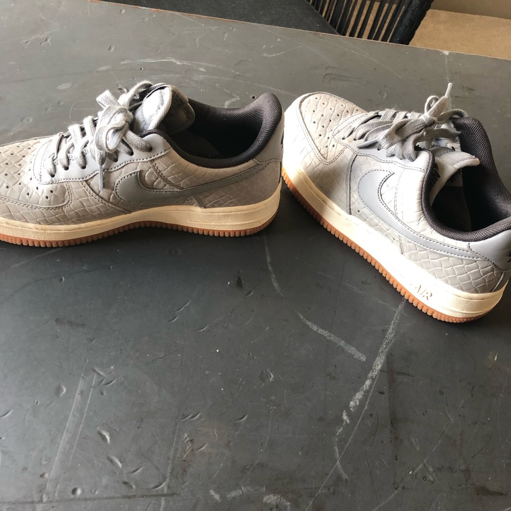 Grey Air Force ones